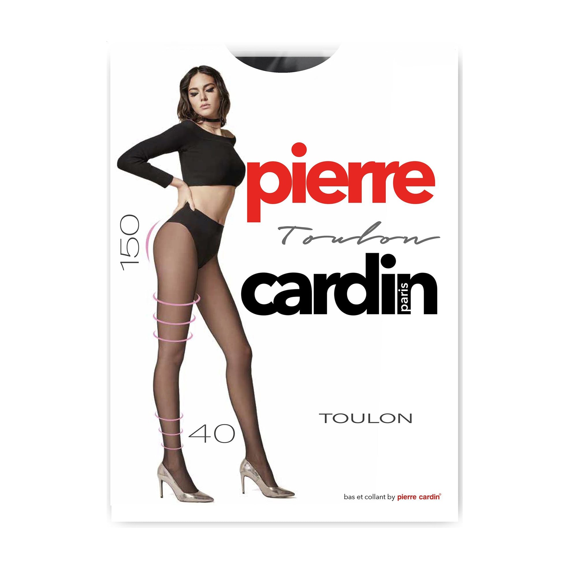 Колготки жіночі Pierre Cardin Toulon, 40 DEN, Nero, розмір 3