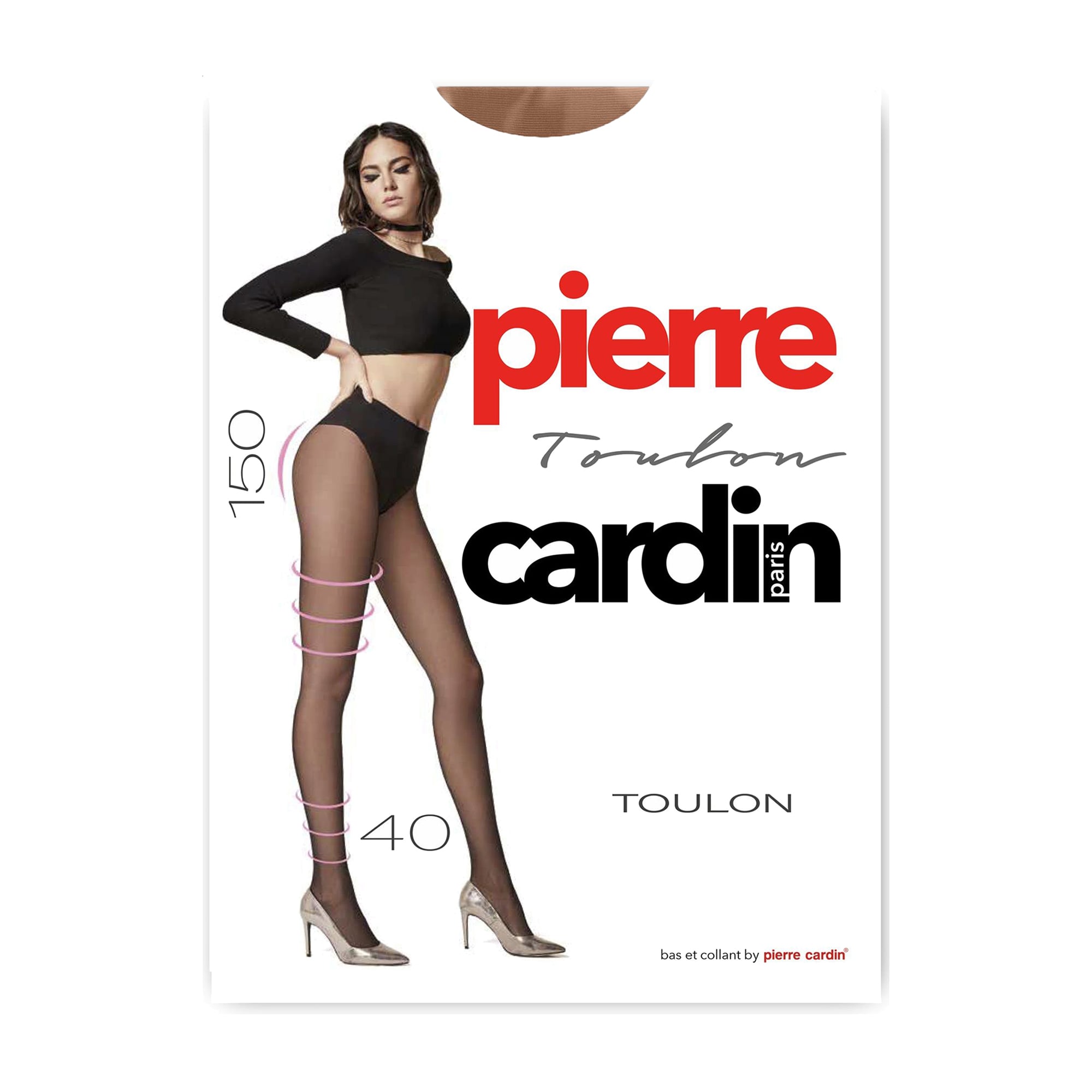 Колготки жіночі Pierre Cardin Toulon, 40 DEN, Visone, розмір 4